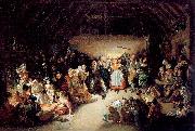 Maclise, Daniel Snap-Apple Night Germany oil painting reproduction